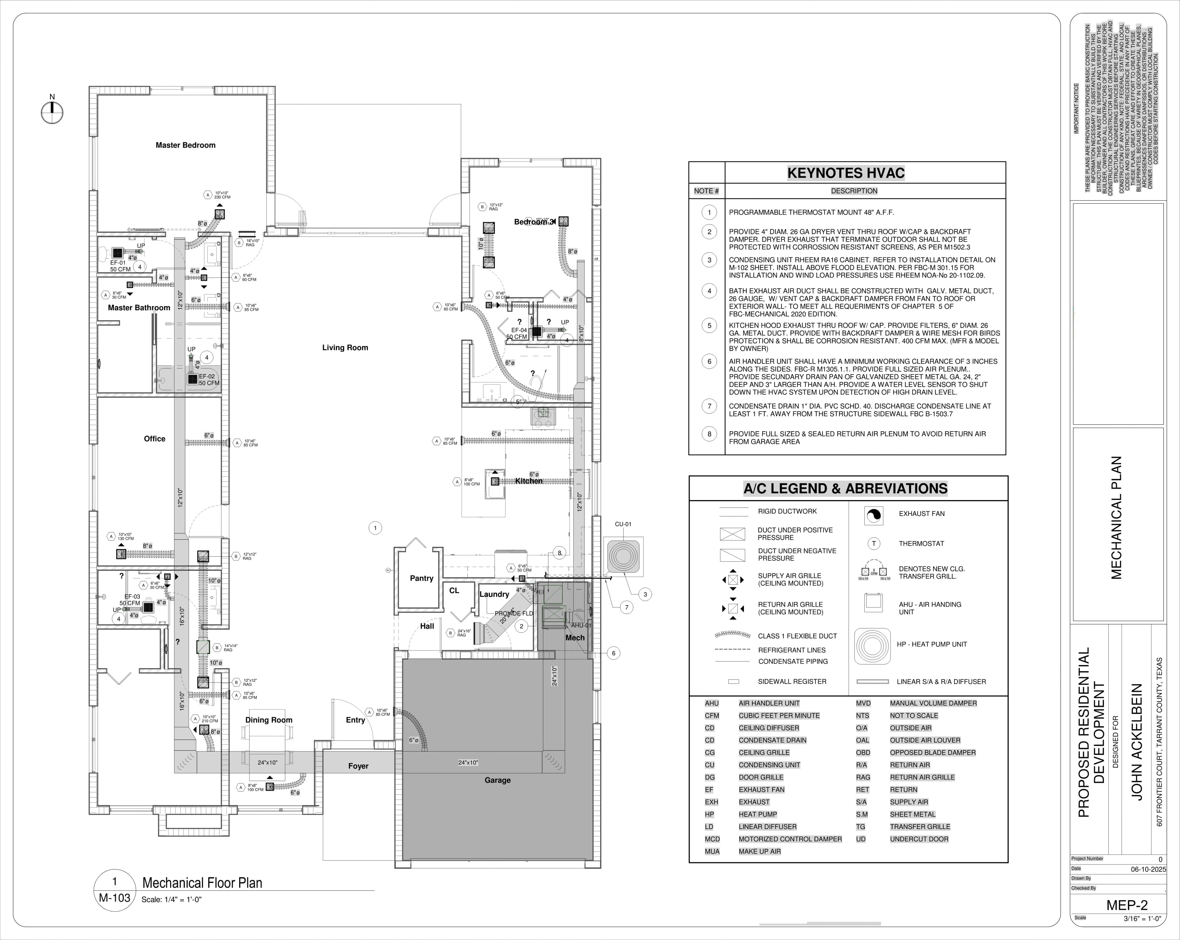 Mechanical/HVAC Drawings