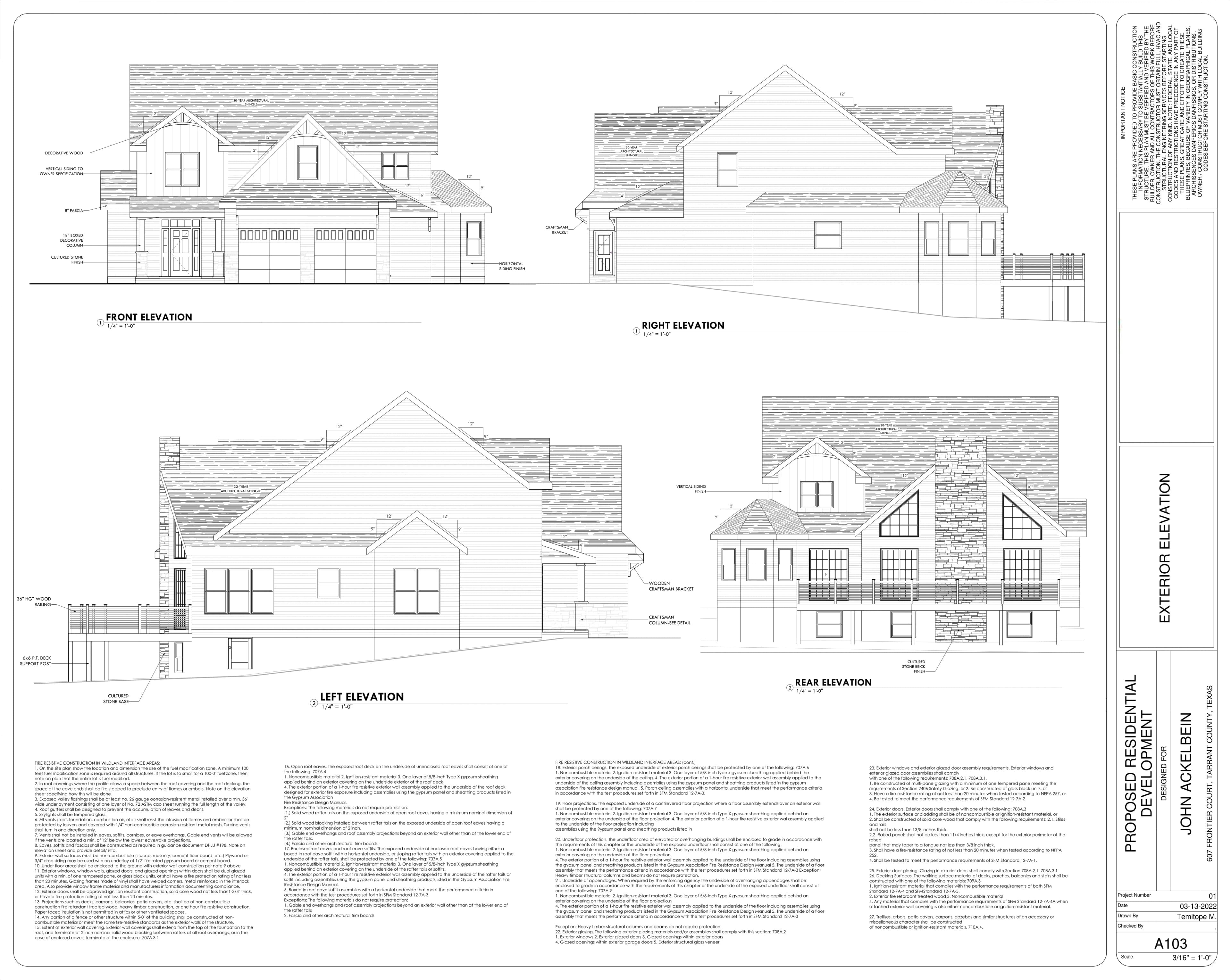 Exterior Elevations
